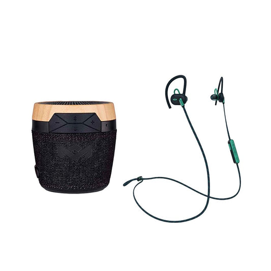 Combo Parlante Bluetooth Chant Mini + Audífono Bluetooth Uprise Teal HOM