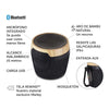 Combo Parlante Bluetooth Chant Mini + Audífono Bluetooth Uprise Teal HOM