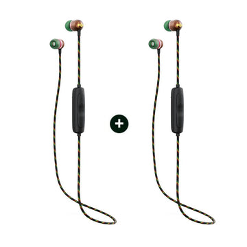 Pack x 2 Audífonos Bluetooth House of Marley Smile Jamaica 2 Rasta