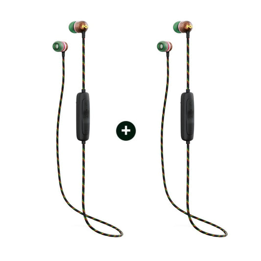 Pack x 2 Audífonos Bluetooth House of Marley Smile Jamaica 2 Rasta
