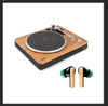 Combo Tornamesa Stir it Up turntable + Audífonos Bluetooth Little Bird HOM